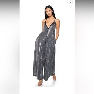 LETS CELEBRATE RHINESTONE JUMPSUIT by AKIRA, size S/M